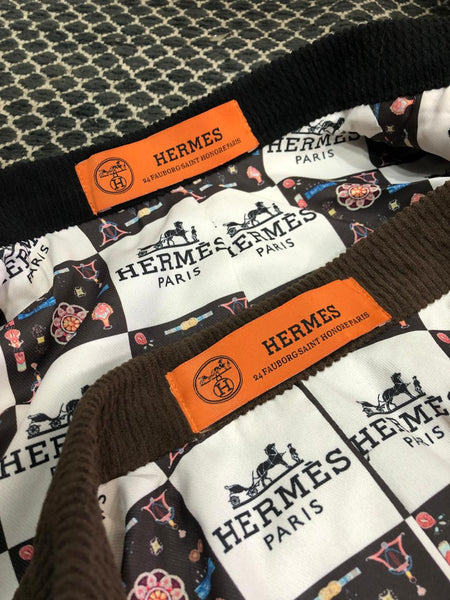 Luxury Brand Tweed Blazer with Signature Logo Patch