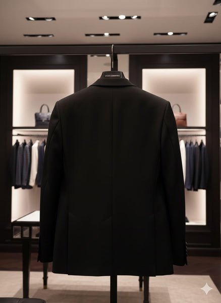 Luxury Brand Black Royal Crest Blazer
