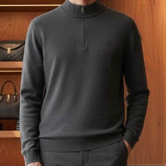 Men’s Premium Charcoal Half-Zip Pullover