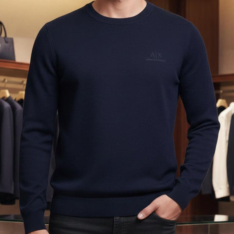 Imported Brand  Embossed  Logo Pullover