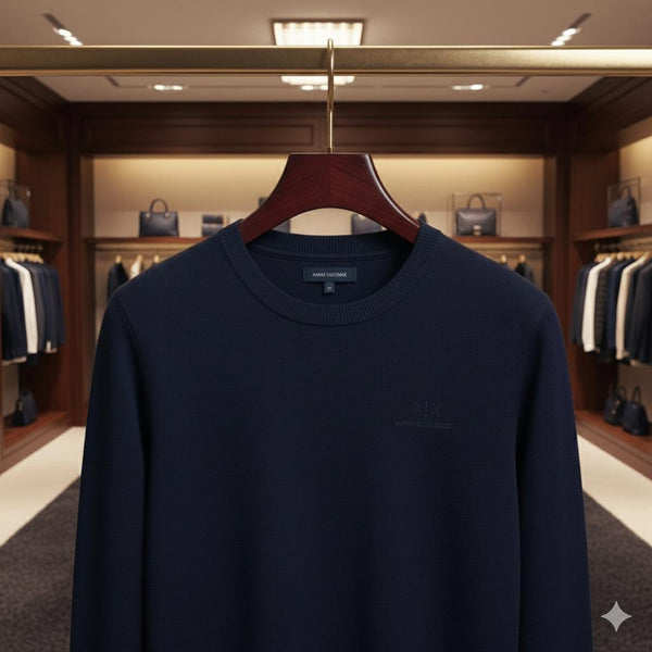 Imported Brand  Embossed  Logo Pullover