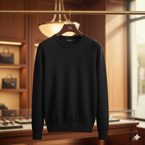 Elegant Premium Brand Embossed Logo Pullover