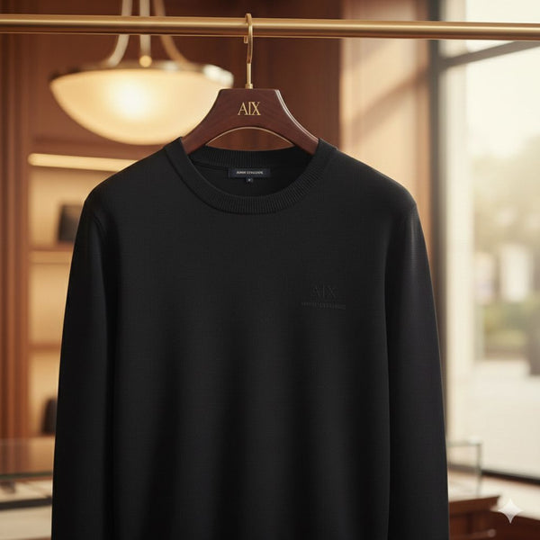 Elegant Premium Brand Embossed Logo Pullover