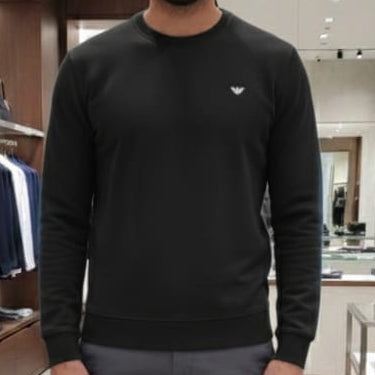 Classic Black Logo Sweatshirt  for Men