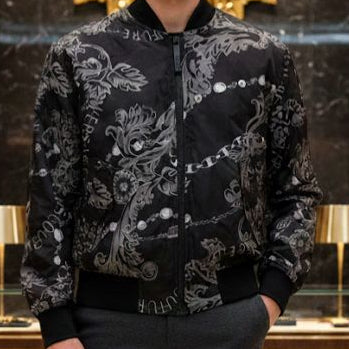 Casual Logo-Effect Reversible Jacket