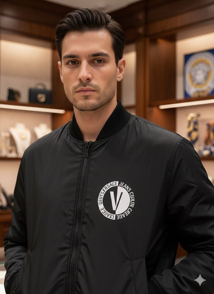 Casual Logo-Effect Reversible Jacket