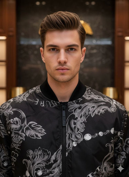 Casual Logo-Effect Reversible Jacket