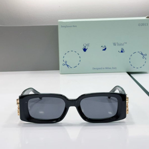 Trendy Rectangle Frame Sunglasses with Stylish Logo Detailing