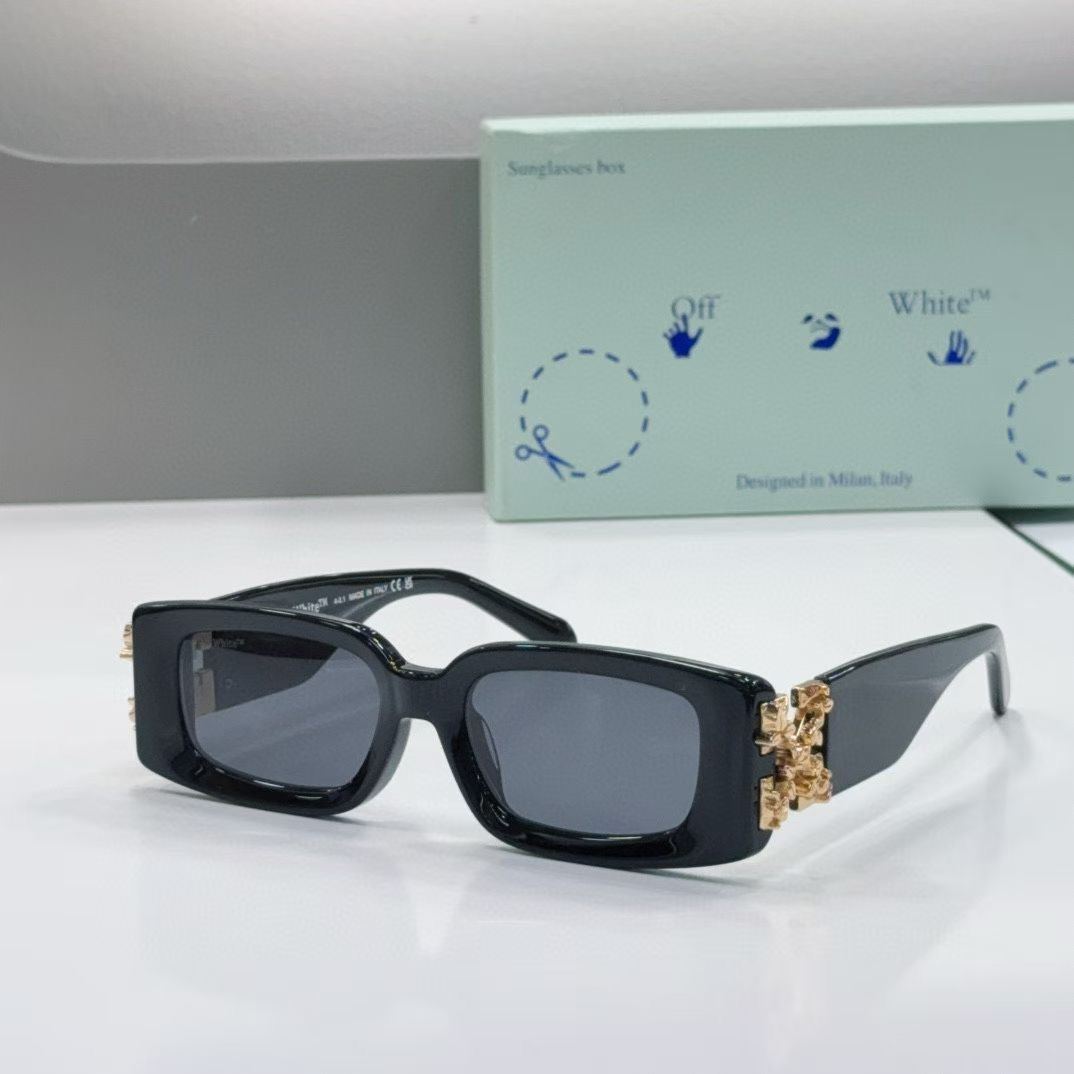 Trendy Rectangle Frame Sunglasses with Stylish Logo Detailing