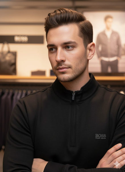 Luxurious Men's Quarter-Zip Pullover