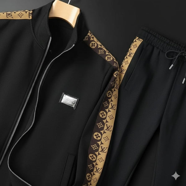 Premium Logo Pattern Stripe Track-Set