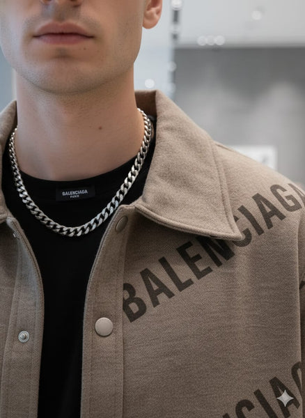 Luxury Brand  Beige Logo-Print Premium Shirt