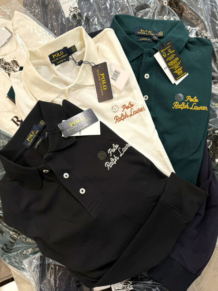 Premium Men Long-Sleeve Polo Shirt – Luxury, Comfort & Modern Fit