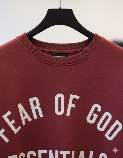 Premium Crewneck Sweatshirt – Deep Maroon