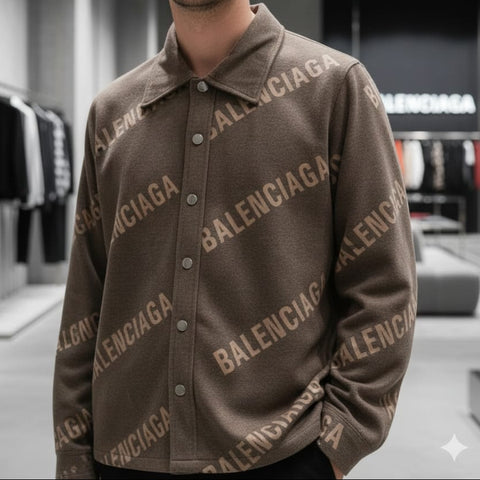 Premium Men Designer-Style Button-Up Shirt – Luxury & Imported Quality