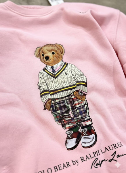 Imported Brand  Pink Bear Sweatshirt  Cute, Classic & Premium Comfort