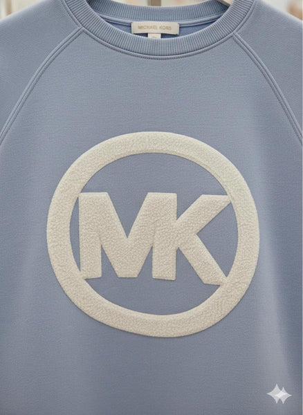 Premium Light Blue  Brand Logo Sweatshirt