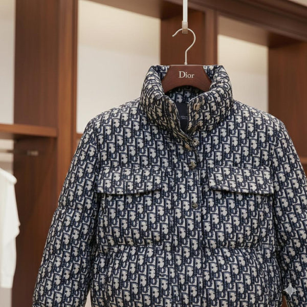 Premium All-Over Logo Initial Puffer Jacket