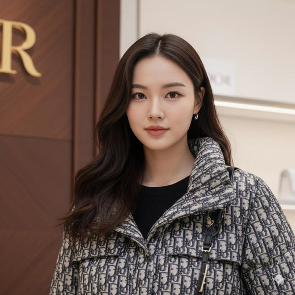 Premium All-Over Logo Initial Puffer Jacket