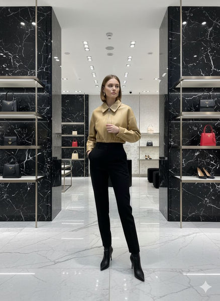 Branded Cropped Jacket For Women