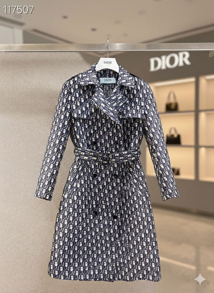 Premium All-Over Logo Initial Coat For Women