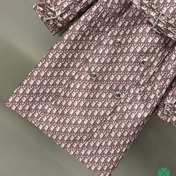 Elegant Designer Printed Trench Coat for Women