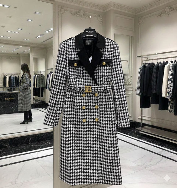 Logo Luxe Trendy Women's All-Over Printed Coat