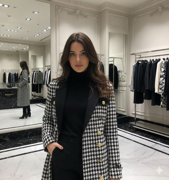 Logo Luxe Trendy Women's All-Over Printed Coat