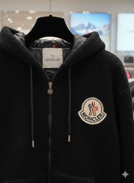 Premium Black Furry Designer Jacket For Women