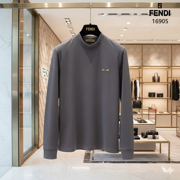 Luxury Grey Iconic Eyes Premium Polo Tee