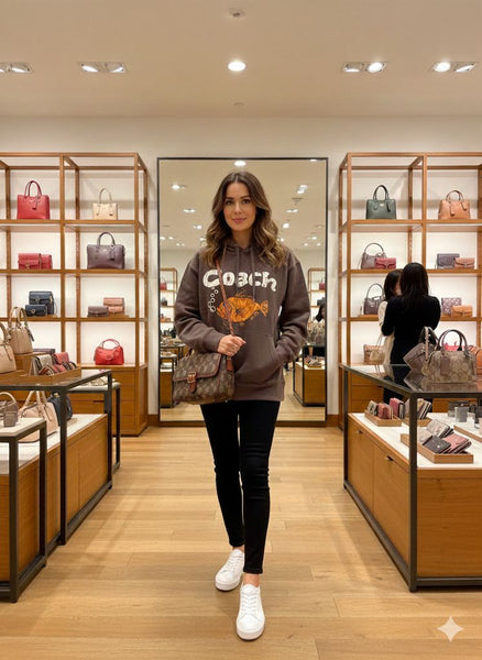 Premium Branded  Brown Hoodie with Vintage Fish Graphic