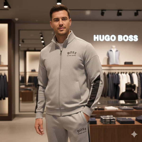 Grey Premium Athleisure Tracksuit Stylish, Smart & Comfortable