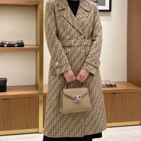 Elegant & Exclusive  Monogram Trench Coat