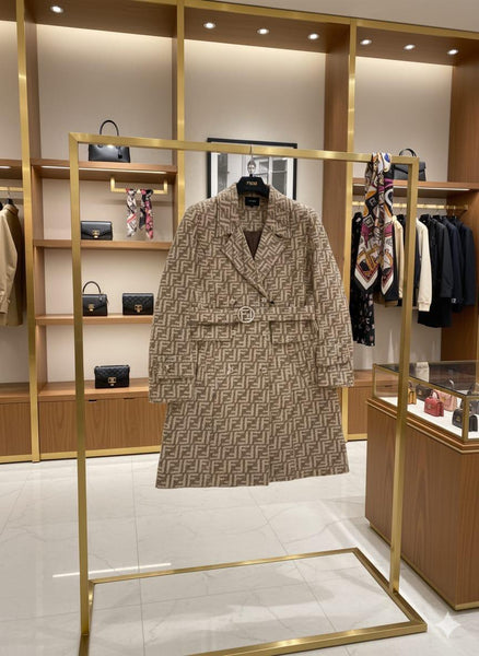Elegant & Exclusive  Monogram Trench Coat