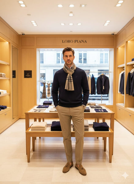 Classic Navy Premium Knit Sweater