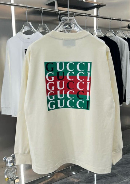 Premium Cream Logo Print Sweatshirt – Stylish & Comfortable