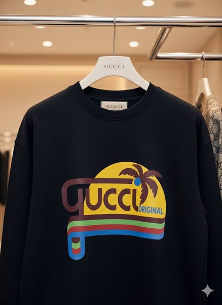 Premium Black Graphic Logo Sweatshirt  Bold & Trendy Look