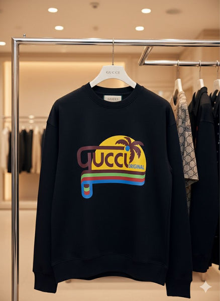 Premium Black Graphic Logo Sweatshirt  Bold & Trendy Look