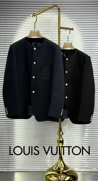 Chic Collarless Jacket