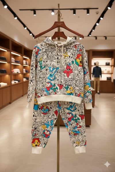 Premium  Cartoon Printed Track Set For Kids