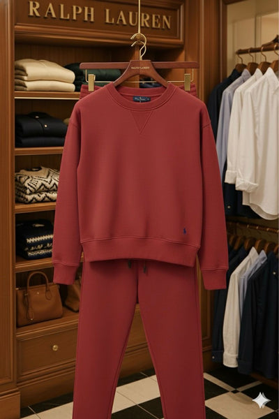Women’s Premium Maroon Sweatshirt & Jogger Set