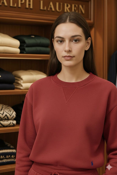 Women’s Premium Maroon Sweatshirt & Jogger Set