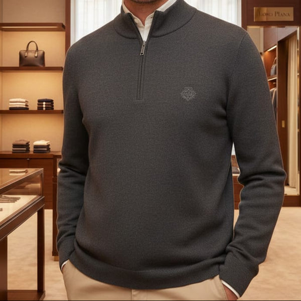 Men’s Premium Charcoal Half-Zip Pullover