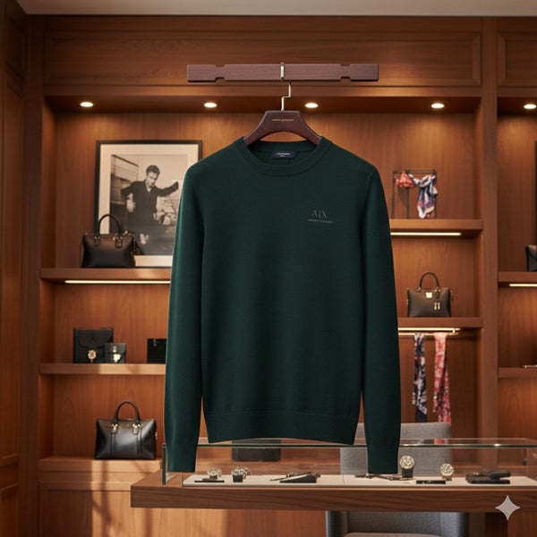 Luxury Imported  Crew Neck Pullover