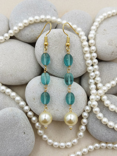 Victorian Polish Ropada Beads Pearl Choker Necklace Set