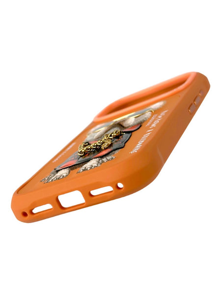 Nimmy 3D Embroidery Cool Pug Chain Swag Dog iPhone 17 Series  Back Case