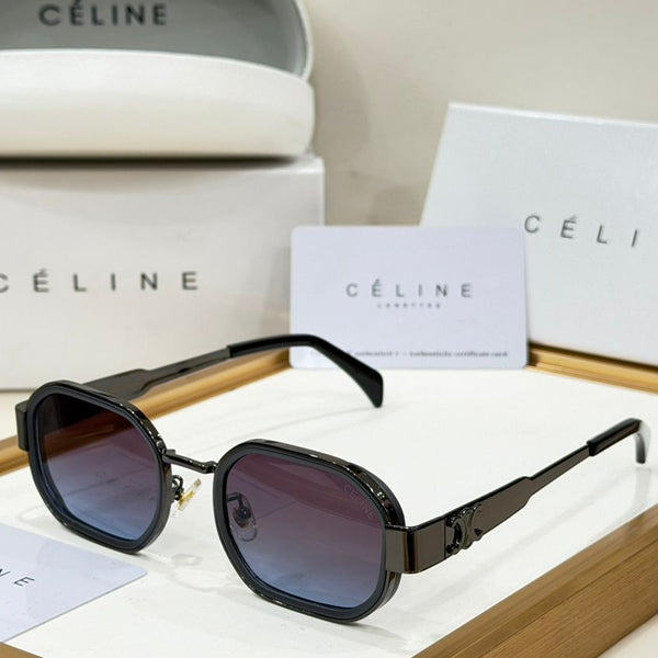 Céline sunglasses with packaging on a white surface