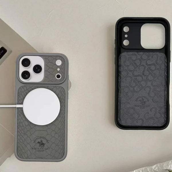 Santa Barbara Polo Club Knight Genuine Leather Back Case Cover For 17 Series