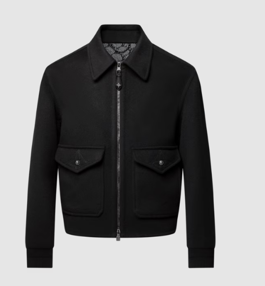 Wool-Silk Double Face Blouson