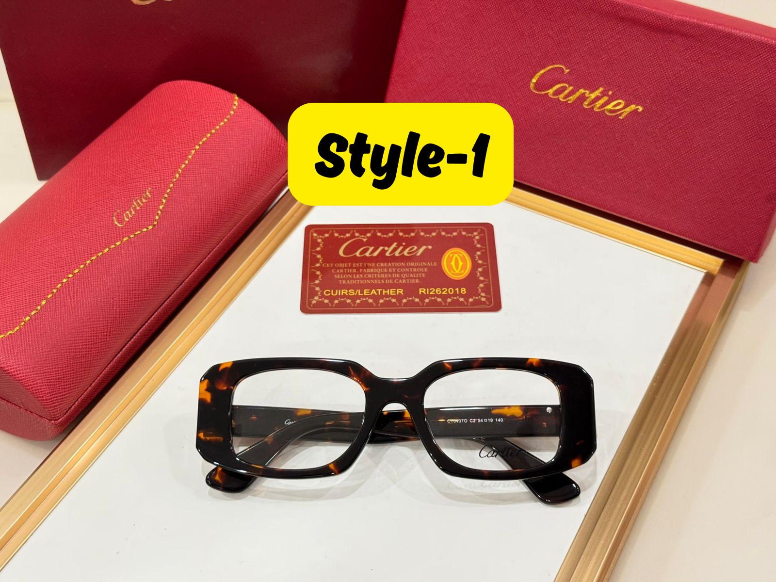 Imported Luxury Square Frame Eyewear – Premium Designer Glasses